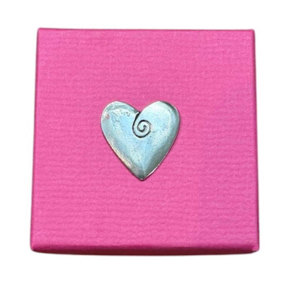 Pewter Heart Shaped Ring Bowl